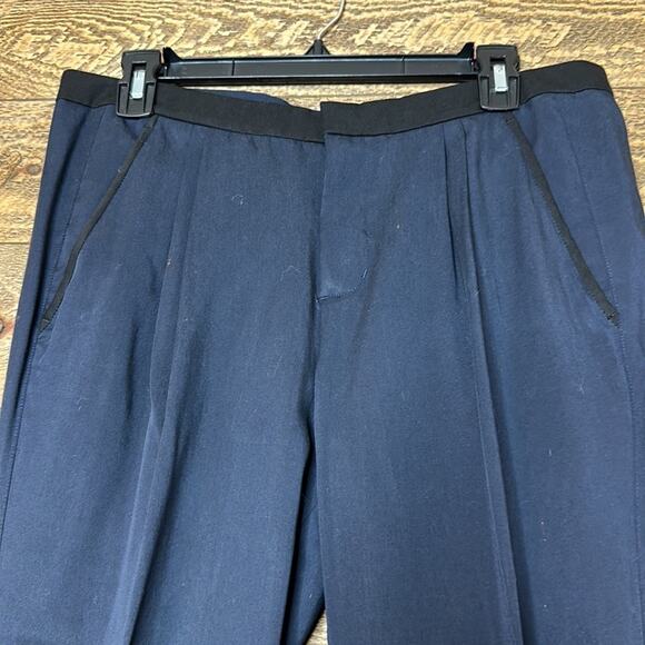 Vince Skinny Relaxed Dress Pants Navy Blue Ankle Length Size 6 - Picture 2 of 7